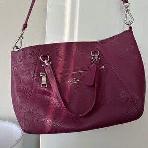 Coach Burgundy Leather Women's Bag